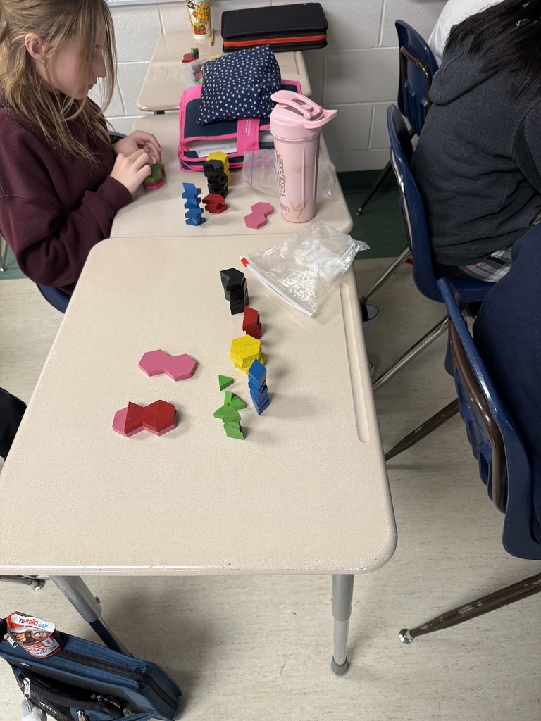 Students hard at work.