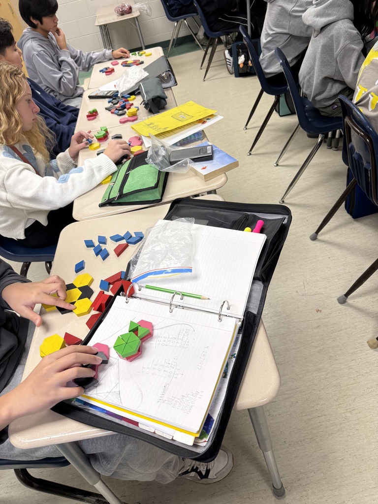 Students hard at work.