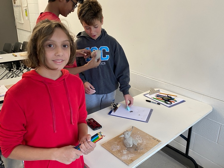 Sculpting and Painting at Portage College