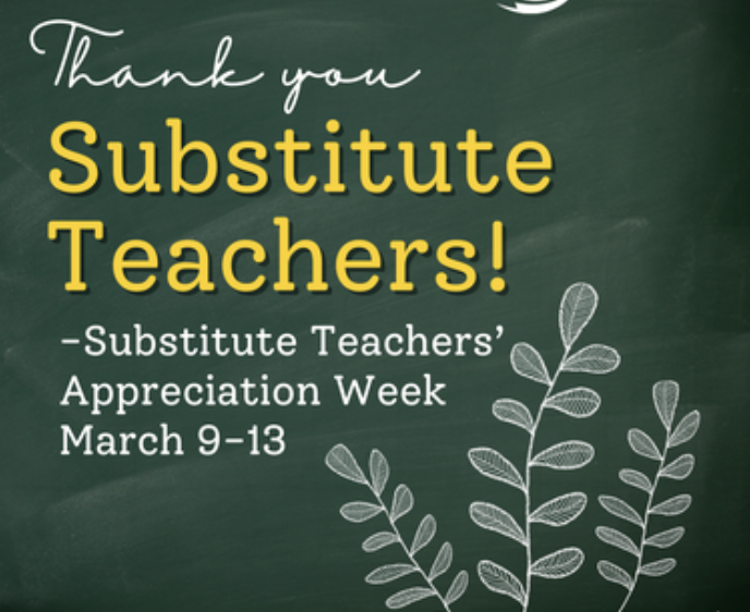 Substitute Appreciate Week