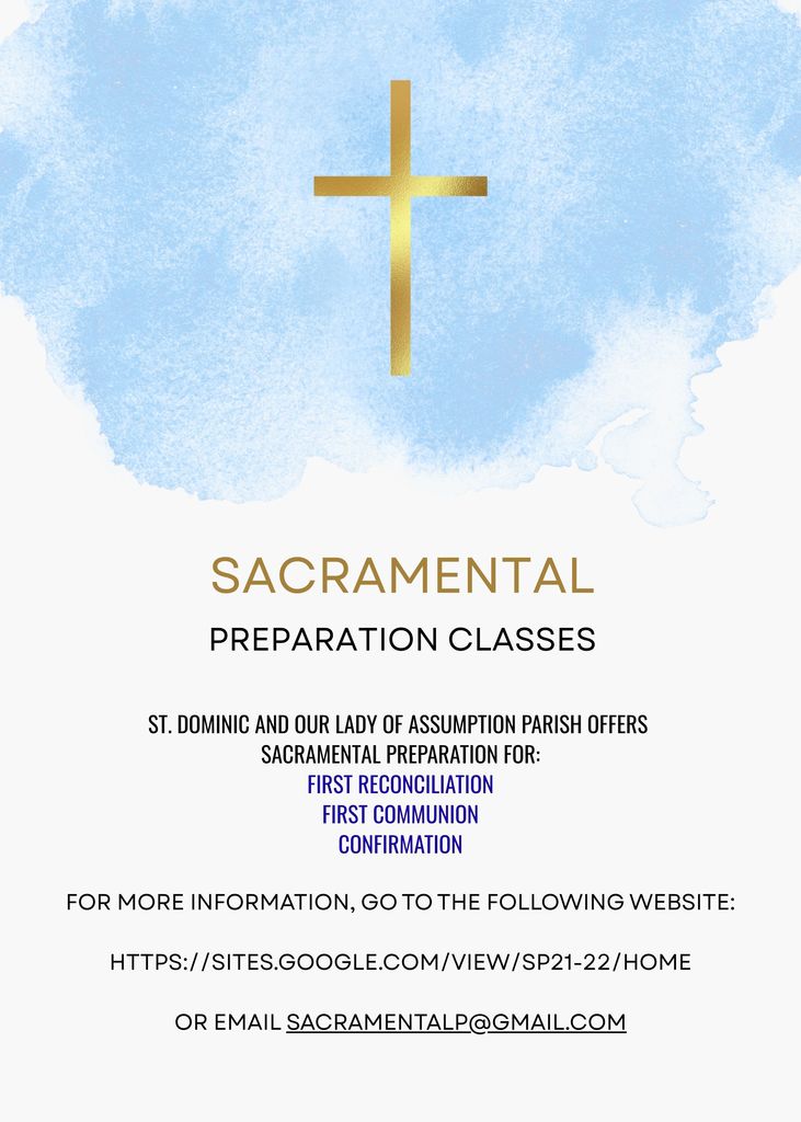 Sacramental Preparation Classes