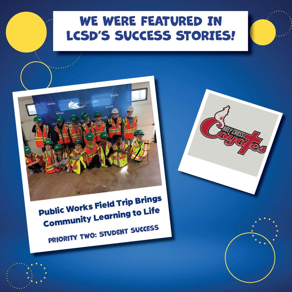 We are proud to be featured in Lakeland Catholic School Division's Success Stories! 🎉  Read more about the great things happening in our school: https://www.lrcssd.ca/news