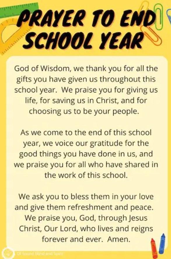 End of year