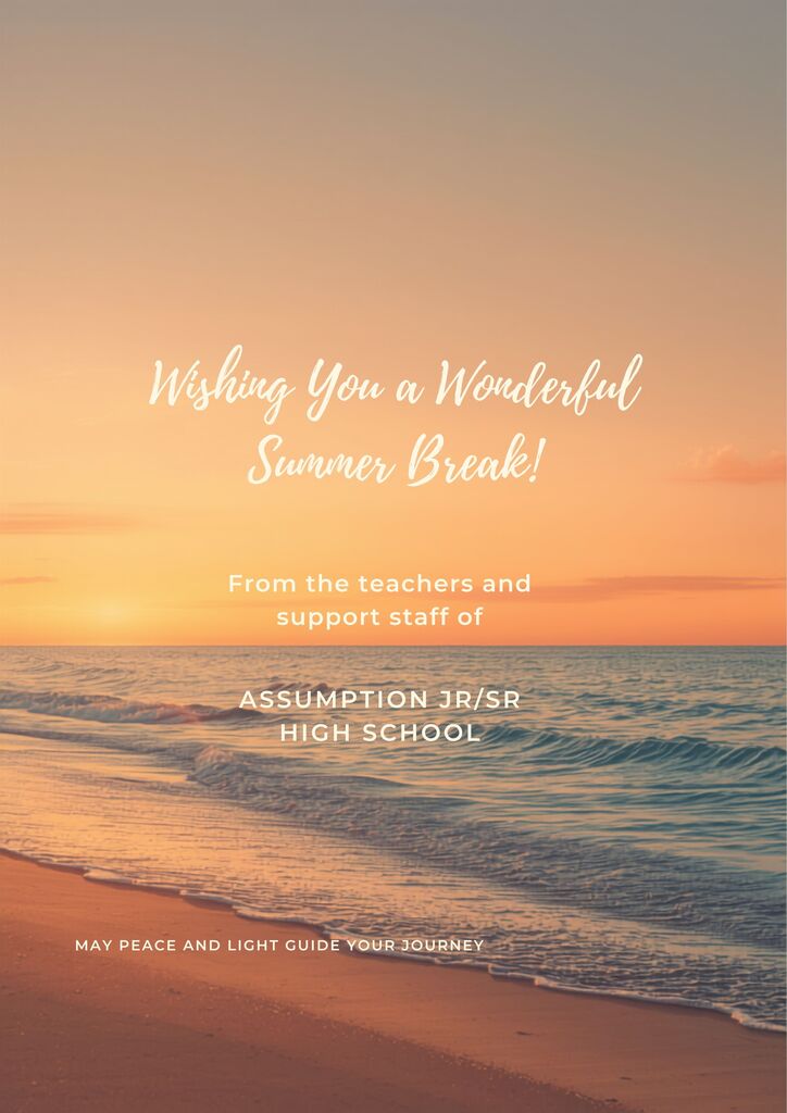 Have a wonderful summer!