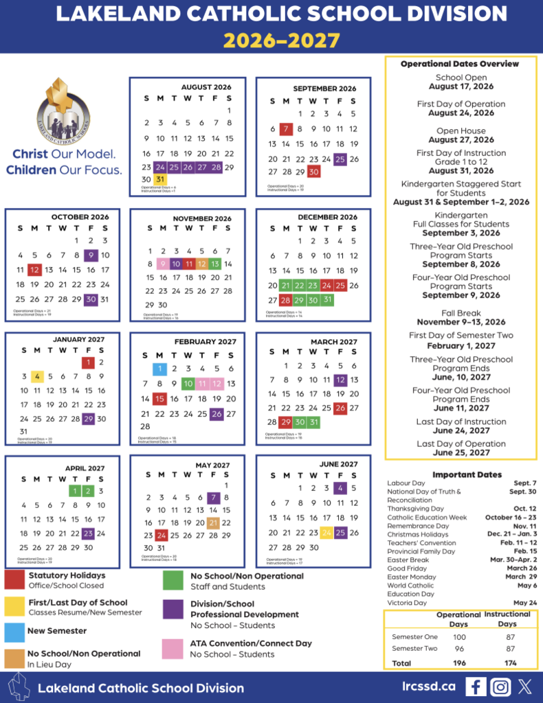 Division Calendar