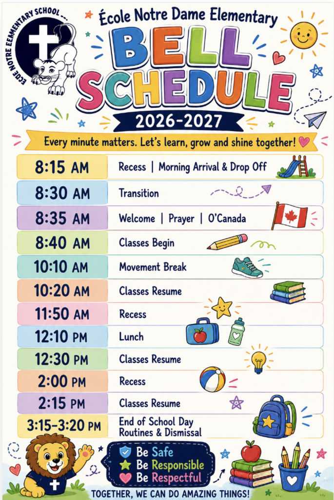 Bell Schedule