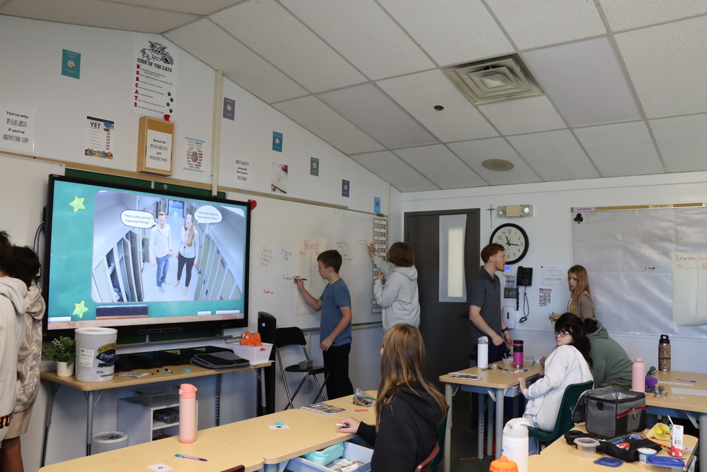 students in class