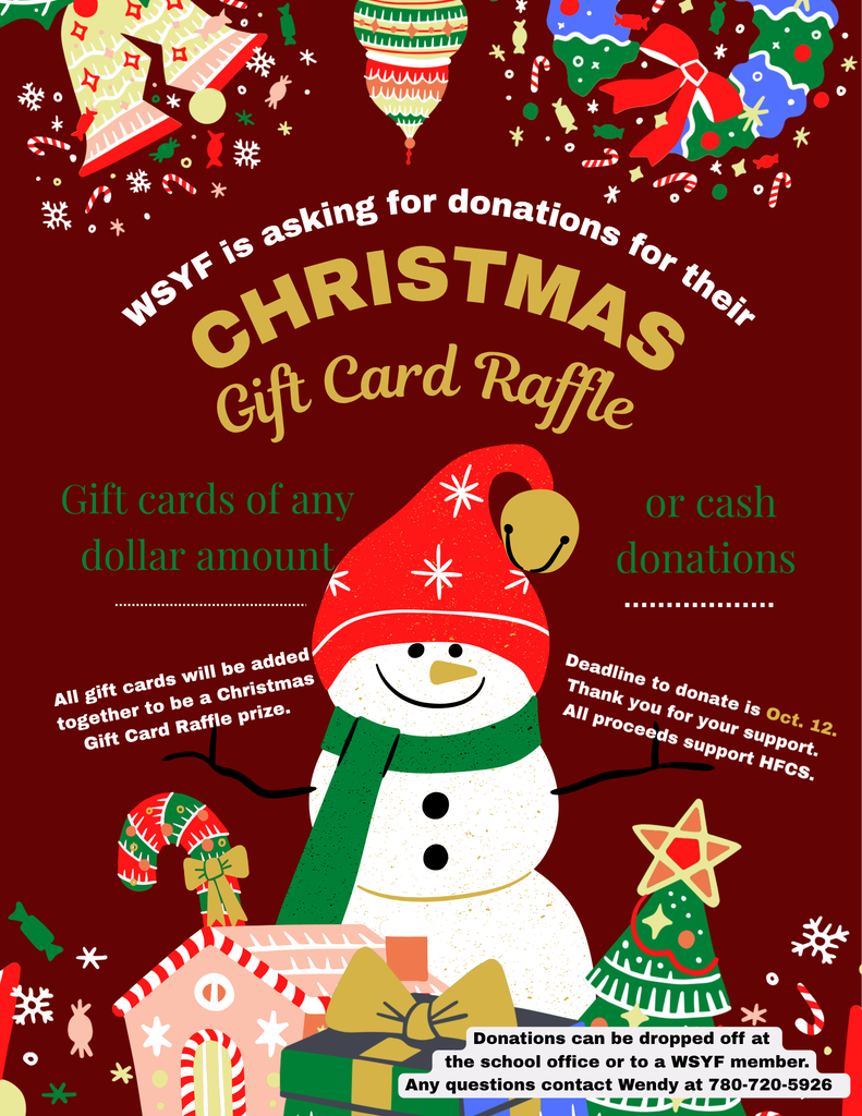 Gift card raffle donations