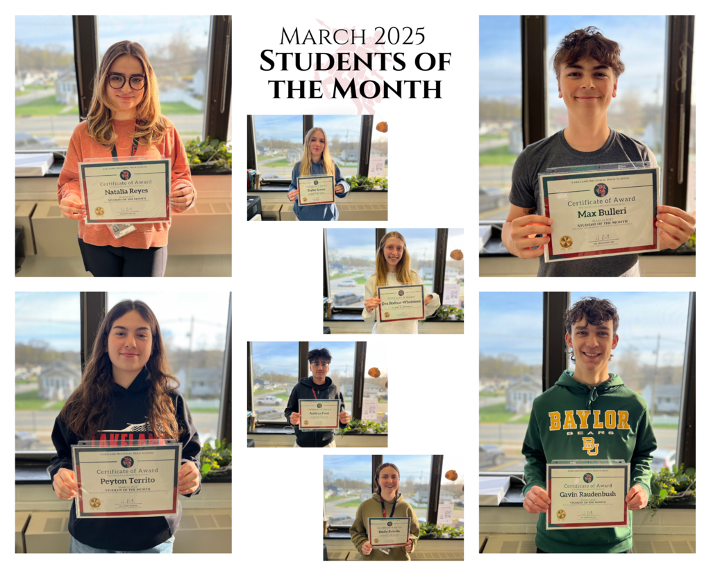 March Students of the Month