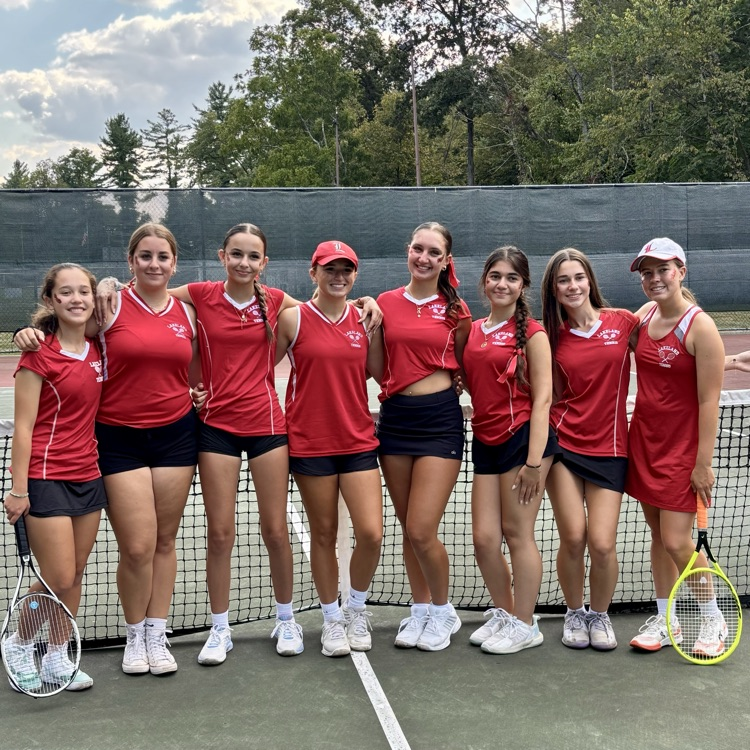 Congratulations to the Girls Tennis team on their first win of the season!