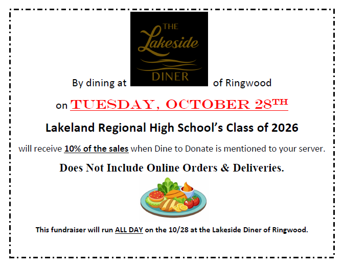 Dine to Donate - Tuesday 10/28