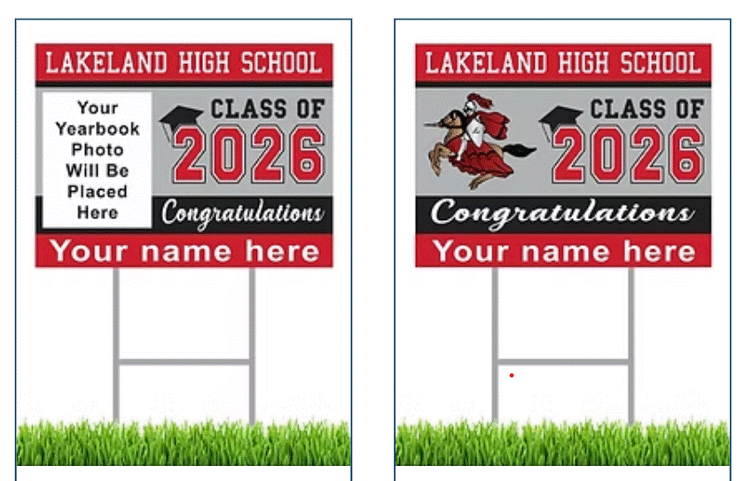 Class of 2026 Lawn Signs 