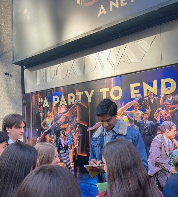 Michael Maliakel (Nick Carraway) signing autographs for LRHS students!