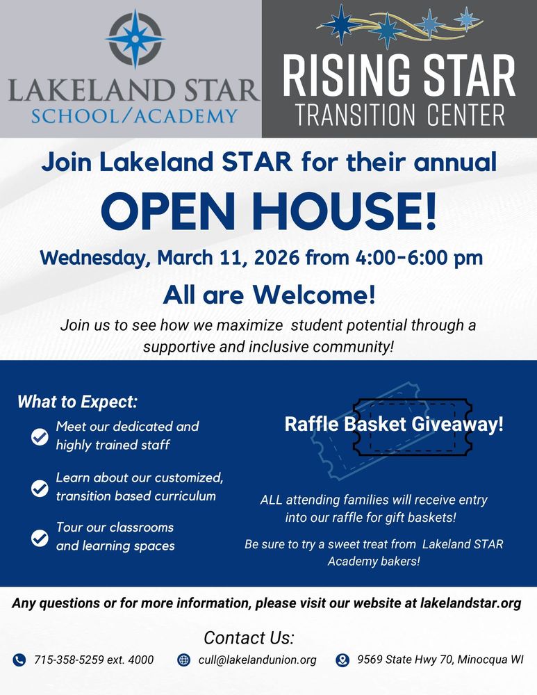 STAR open house flyer