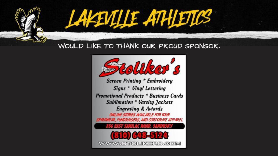 LakeVille Athletics would like to thank our Sponsors!!