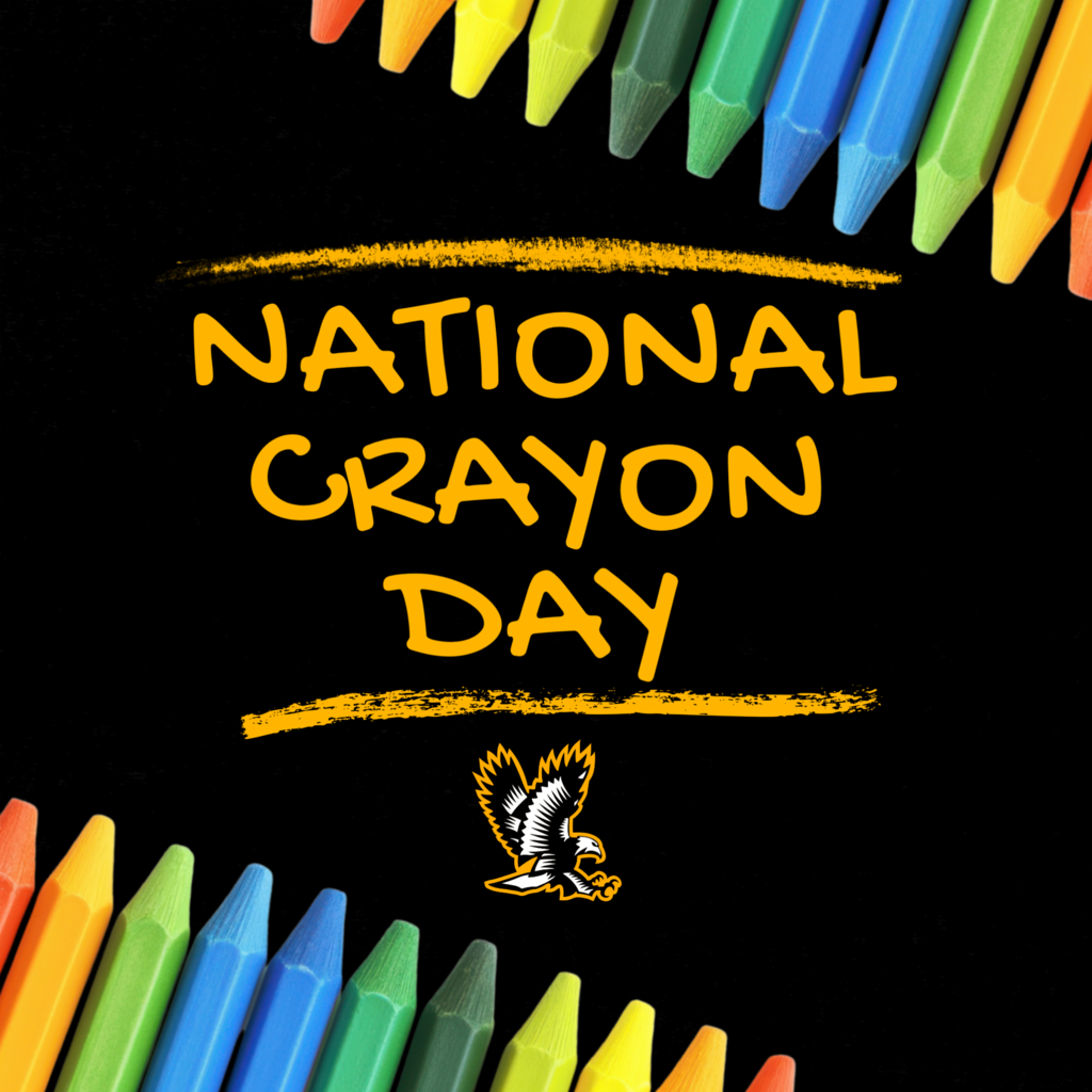 Coloring outside the lines today for National Crayon Day!