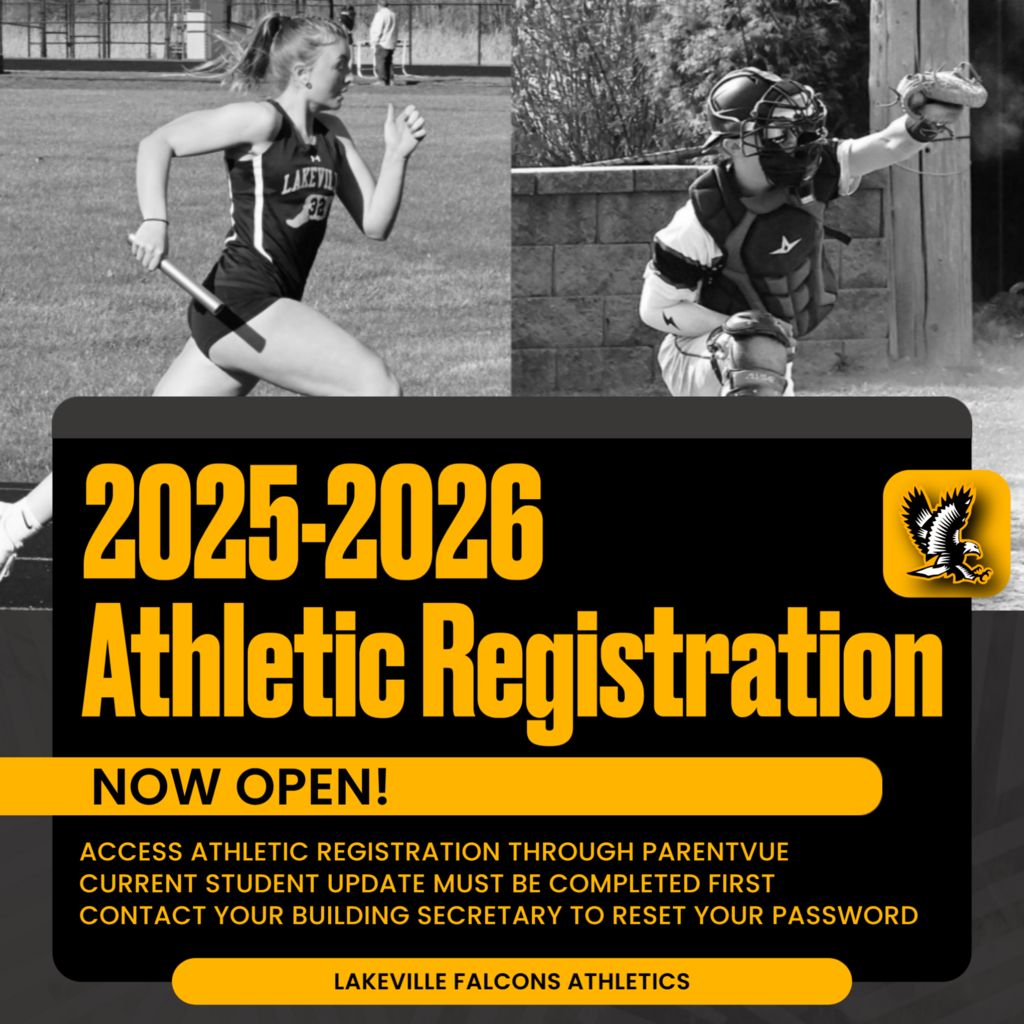 Don't wait until the last minute!  Get your Athletic Registration complete today!