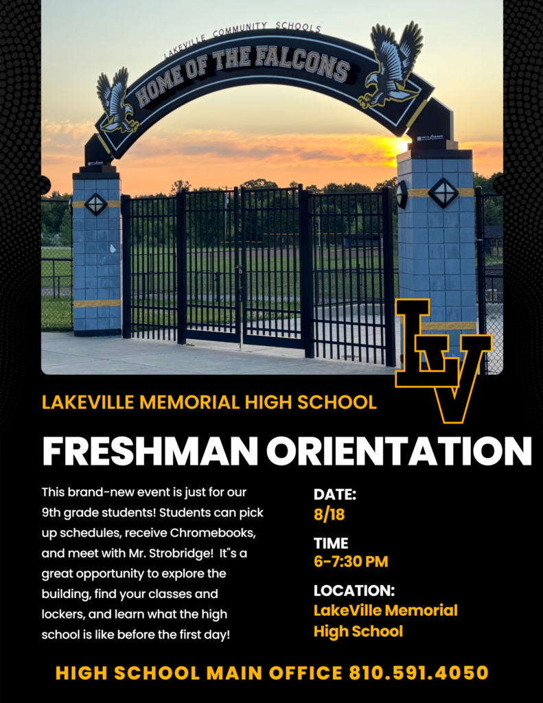 Freshman Orientation Details!