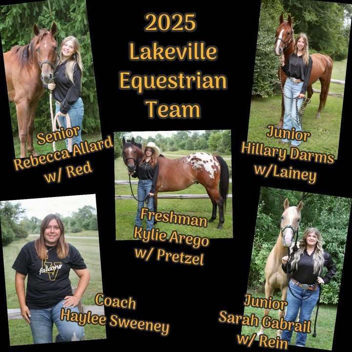 2025 LakeVille High School Equestrian Team