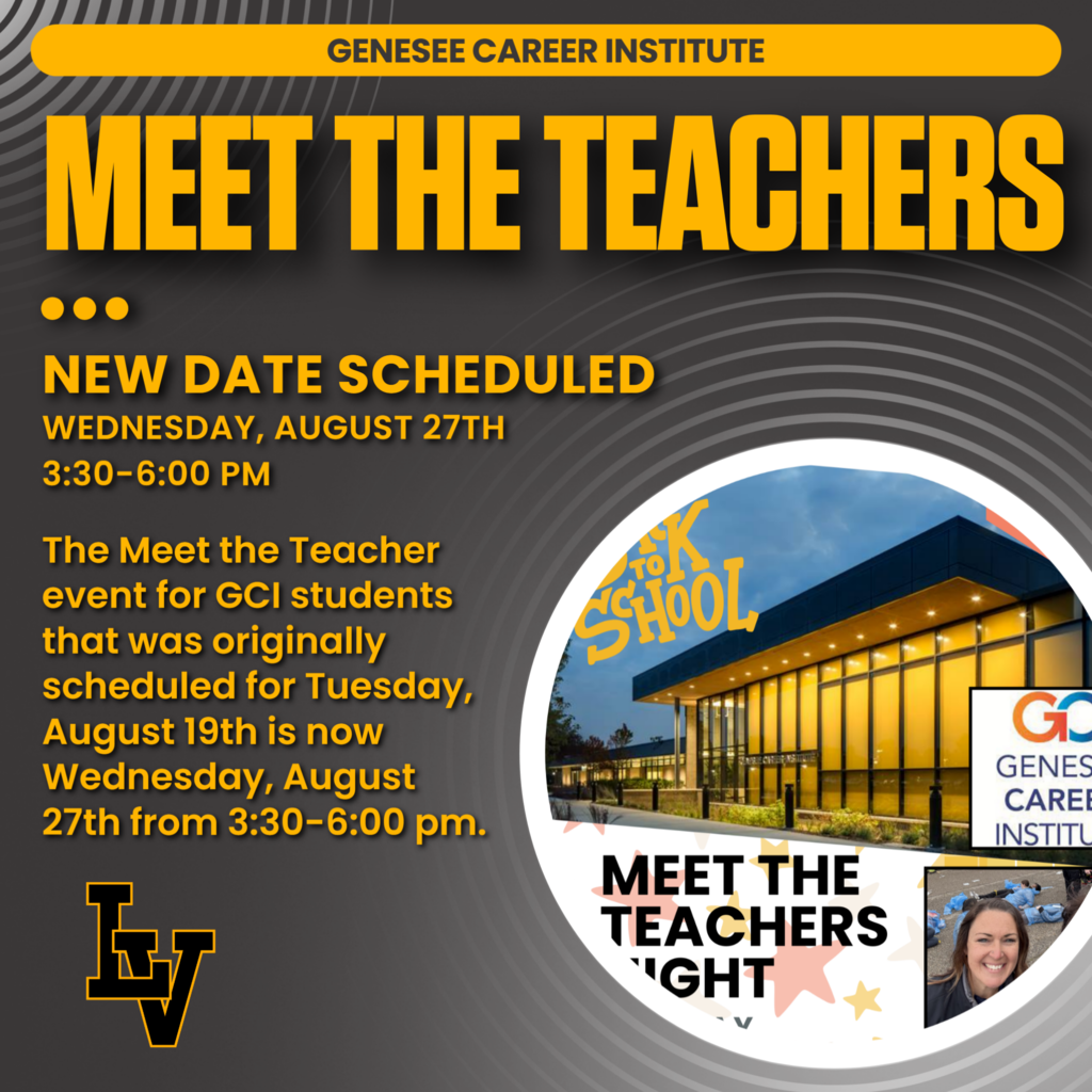 GCI Students - Meet the Teacher event now scheduled for 8/27/2025