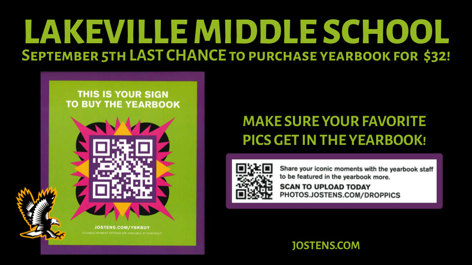 Middle School Yearbook - Order by September 5th to get your yearbook for $32!