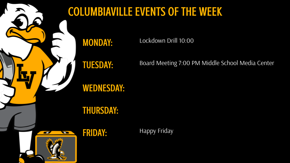 Columbiaville Events of the Week