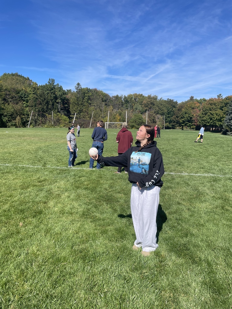 Freshman using gravity calculations to get ball height and velocity. Fun in the sun!