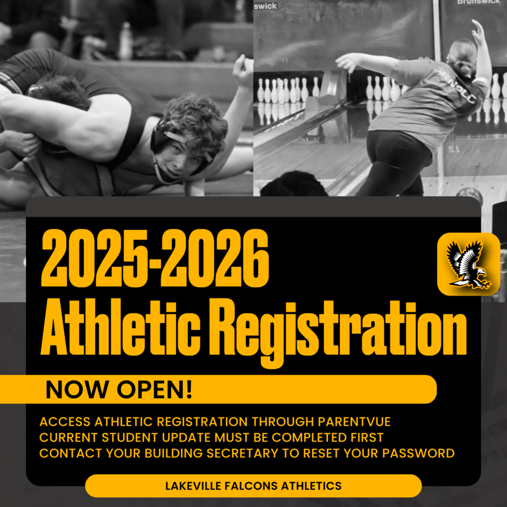 WINTER ATHLETES! Don't miss out on practices or games because your registration is not complete!  Get those physicals and register on ParentVue! 