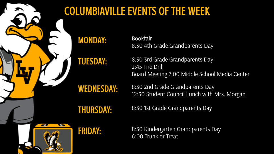 Columbiaville Events of the Week