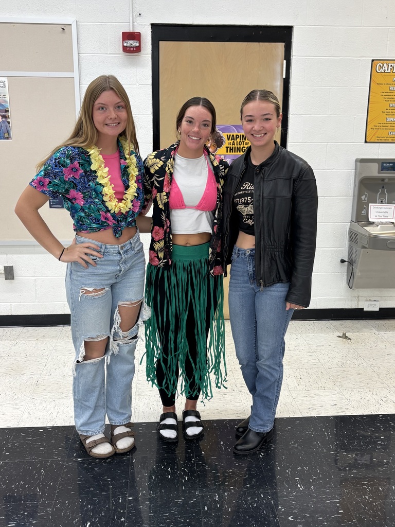 It's HOMECOMING WEEK! High Schoolers have spirit! Bikers vs. Surfers