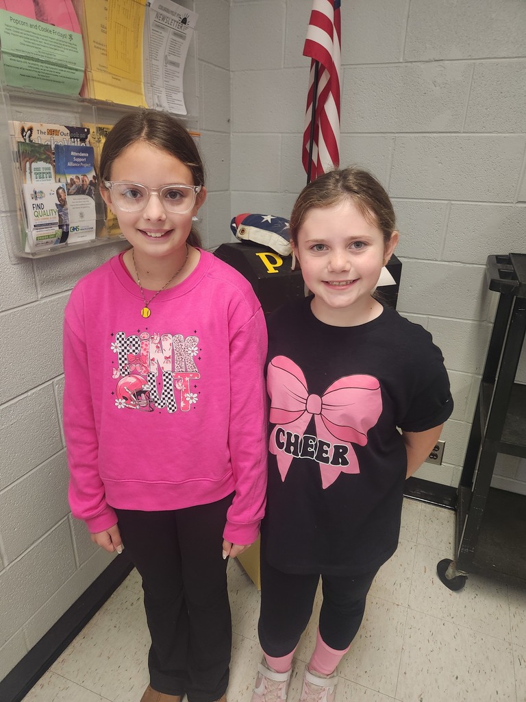 It's HOMECOMING WEEK! Elementary students have spirit! PINK OUT!