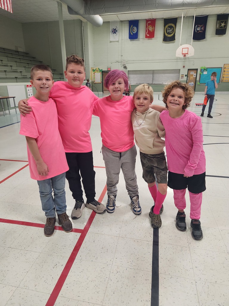 It's HOMECOMING WEEK! Elementary students have spirit! PINK OUT!