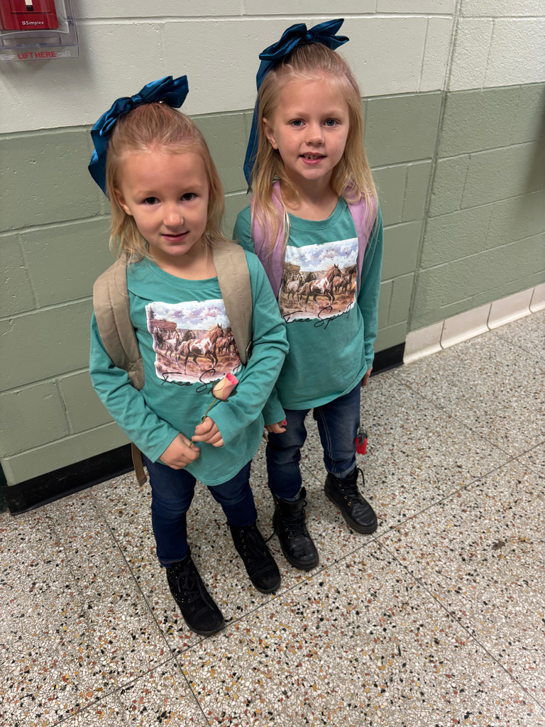 It's HOMECOMING WEEK! Elementary School having fun on Spirit Day! Twinning!