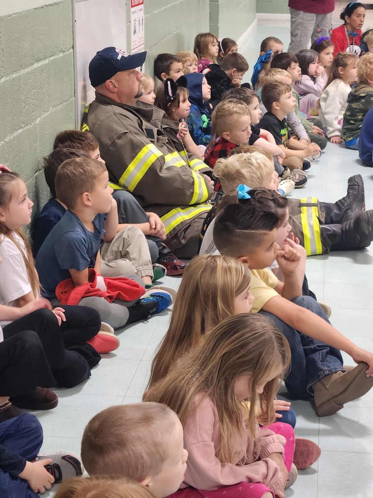 The local fire departments visited to educate elementary students about fire safety through an engaging fire prevention assembly.