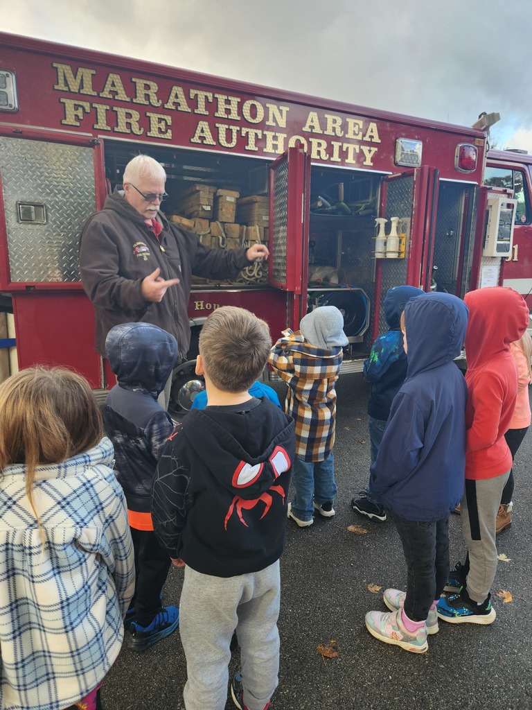 The local fire departments visited to educate elementary students about fire safety through an engaging fire prevention assembly.