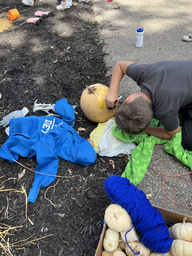 The 4th graders at Columbiaville Elementary transformed the school entrance into a scarecrow runway, each one a masterpiece of creativity strutting their straw-stuffed stuff!