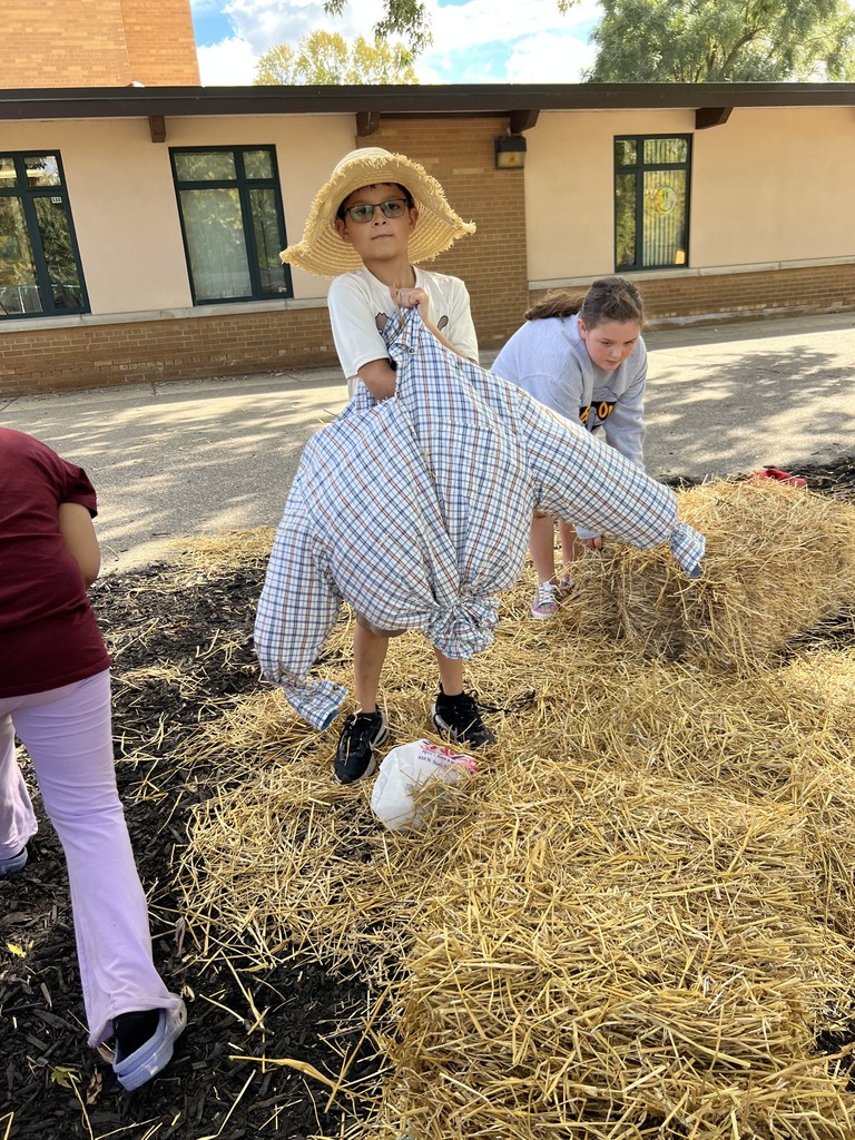 The 4th graders at Columbiaville Elementary transformed the school entrance into a scarecrow runway, each one a masterpiece of creativity strutting their straw-stuffed stuff!