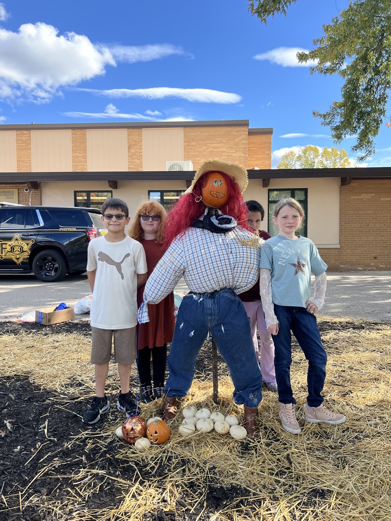 The 4th graders at Columbiaville Elementary transformed the school entrance into a scarecrow runway, each one a masterpiece of creativity strutting their straw-stuffed stuff!