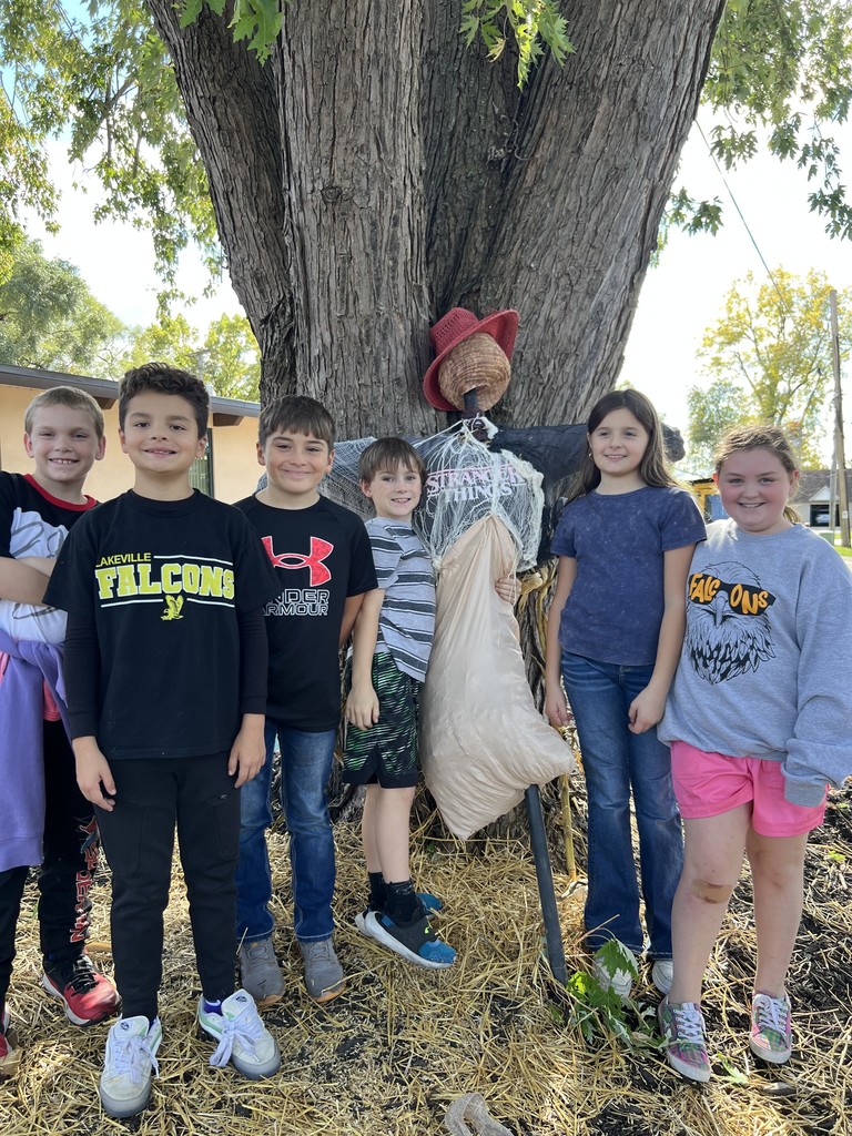 The 4th graders at Columbiaville Elementary transformed the school entrance into a scarecrow runway, each one a masterpiece of creativity strutting their straw-stuffed stuff!