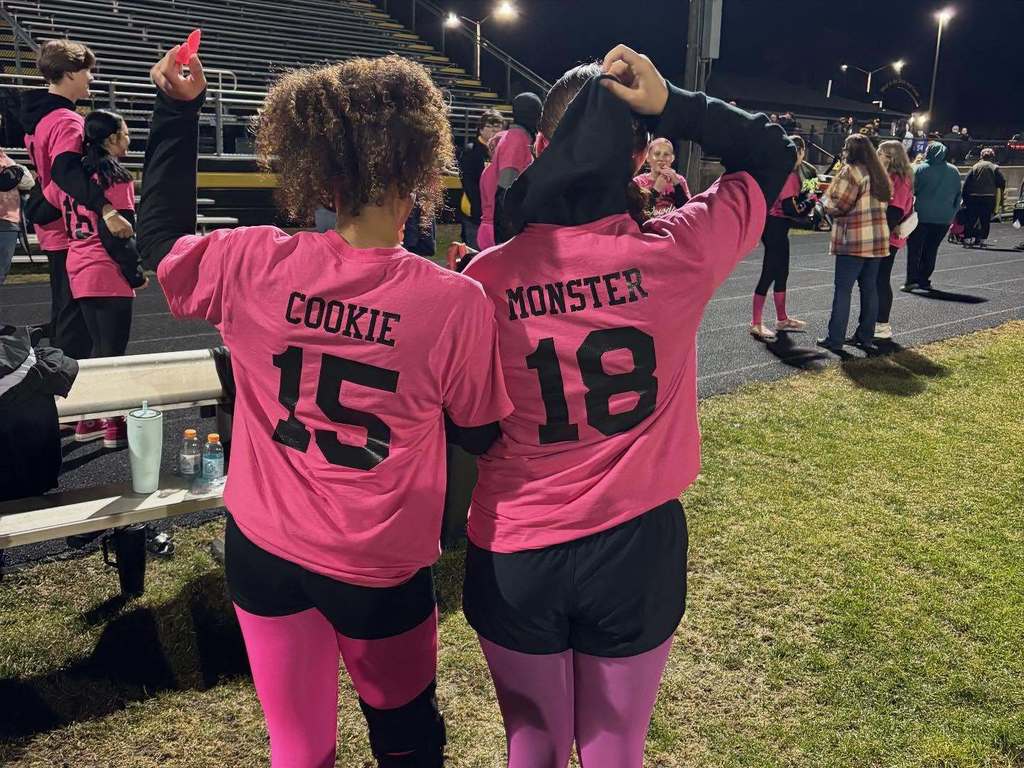 It was a cold wet night for some serious fun with the Juniors vs. Seniors Powder Puff Game! Seniors came out on top 24-6!