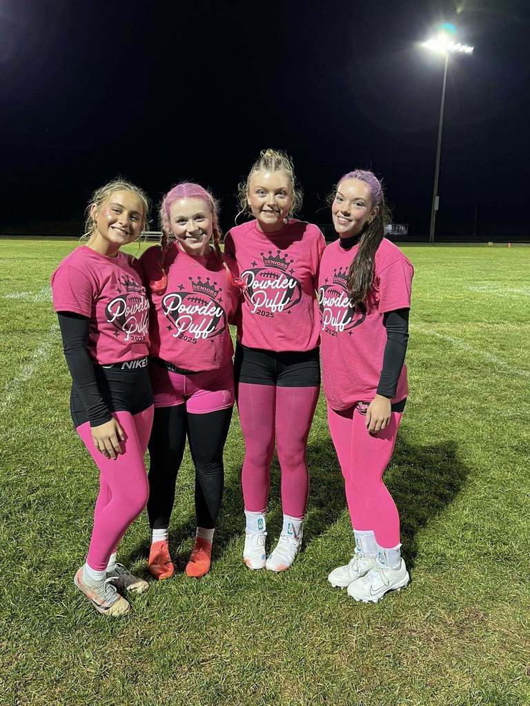 It was a cold wet night for some serious fun with the Juniors vs. Seniors Powder Puff Game! Seniors came out on top 24-6!