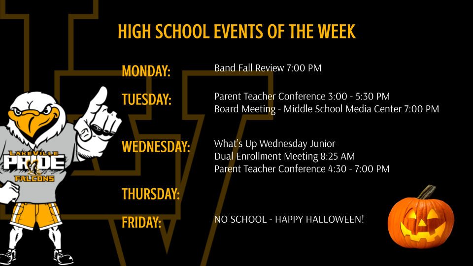 High School Athletics and Events of the Week