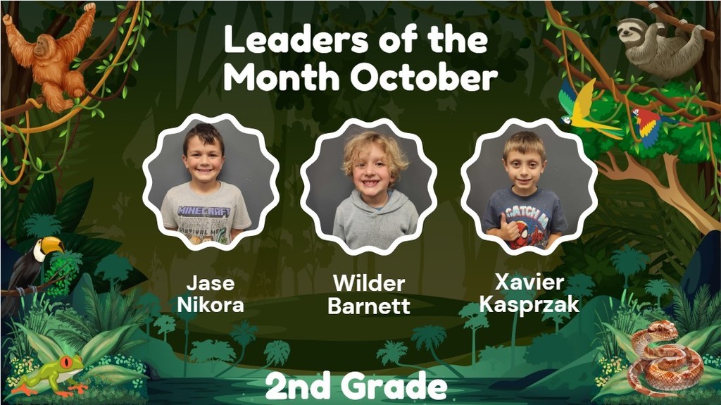 Columbiaville Elementary Leaders of the month for October!