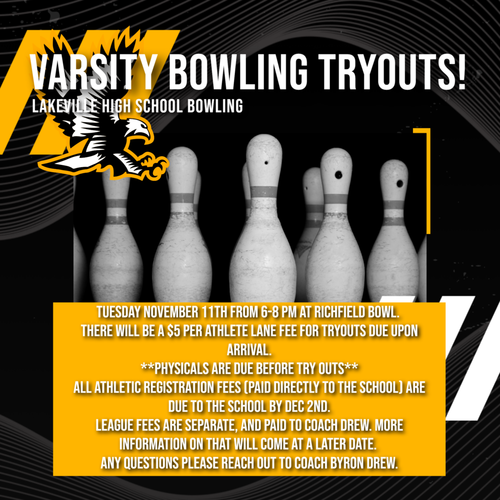 VARSITY BOWLING TRYOUTS!!