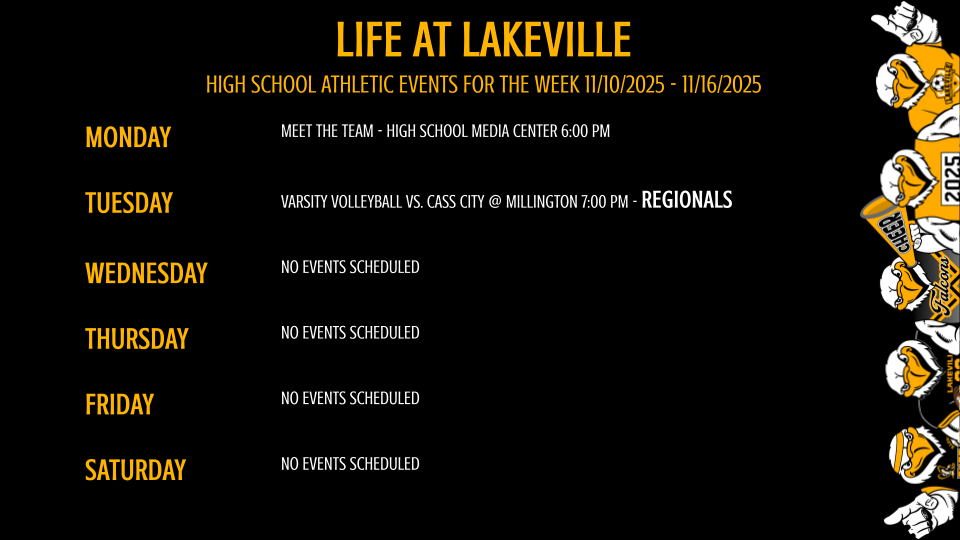 High School Events and Athletics of the Week