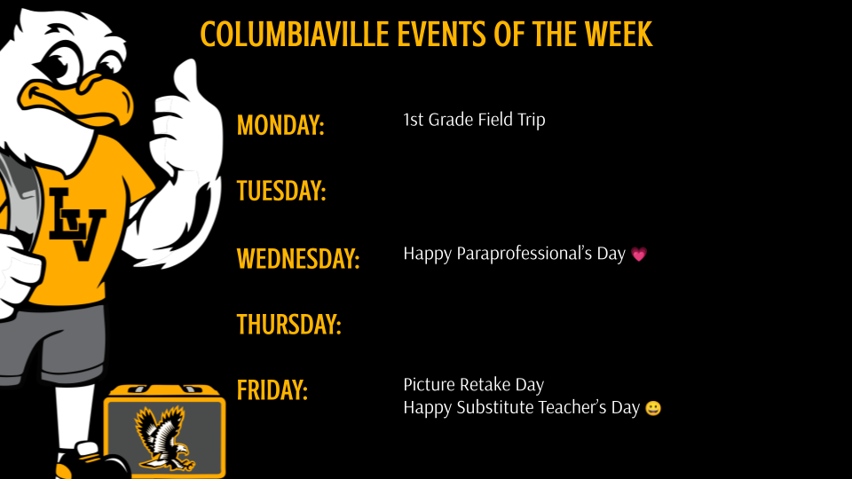 Columbiaville Events of the Week