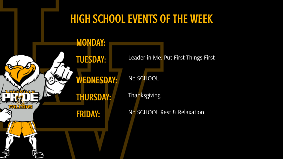 High School Athletics and Events of the Week