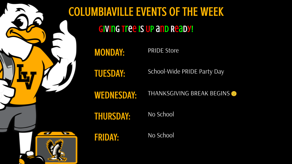 Columbiaville Events of the Week