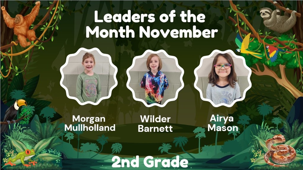 Columbiaville Elementary Leaders of the month for November!