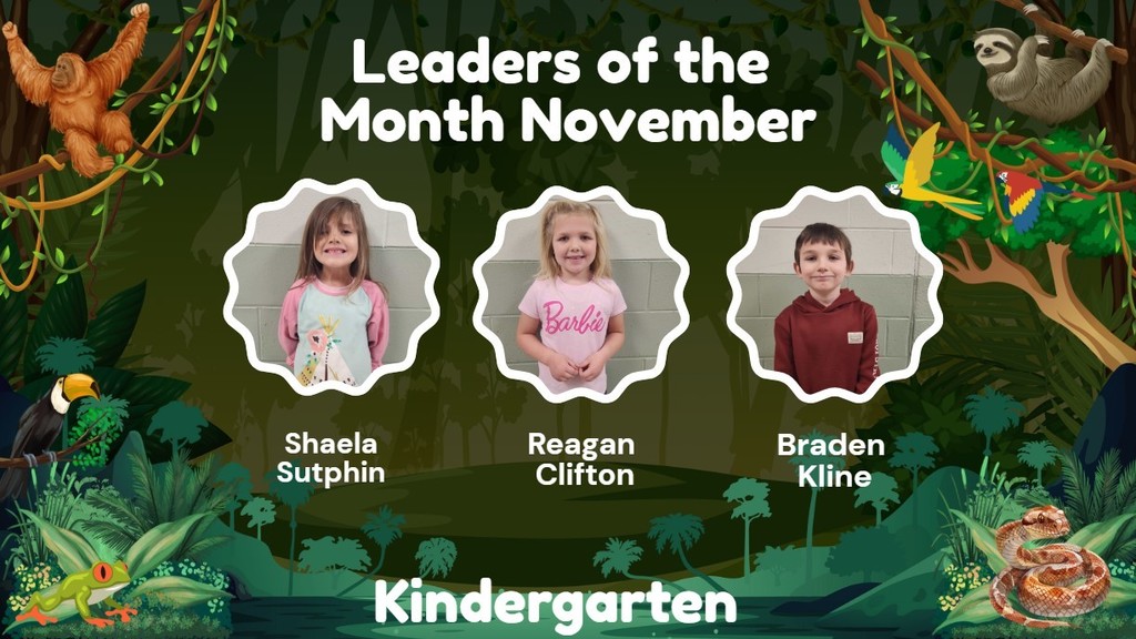Columbiaville Elementary Leaders of the month for November!